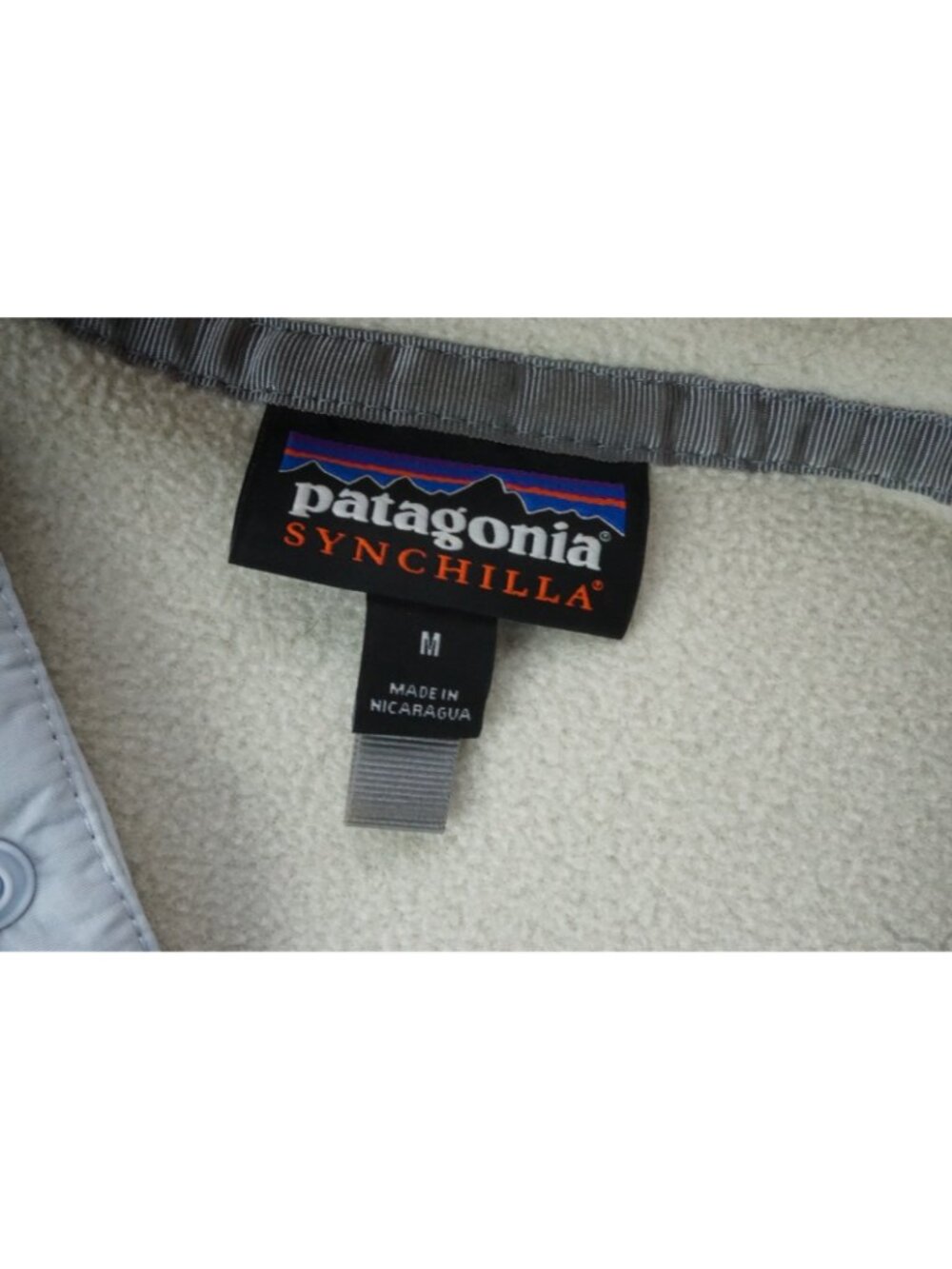 Patagonia Women's Lightweight Synchilla Snap-T Pullover Bleached Stone Sz M - Picture 5 of 8